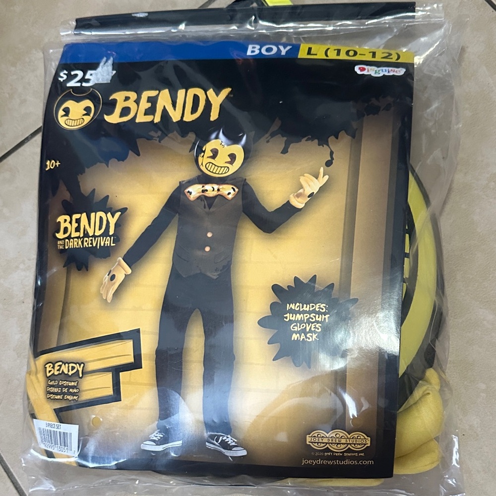 Bendy Boys Costume with Mask